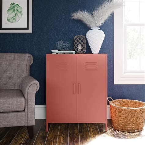 gioia steel 2 - door accent cabinet|metal accent cabinet.